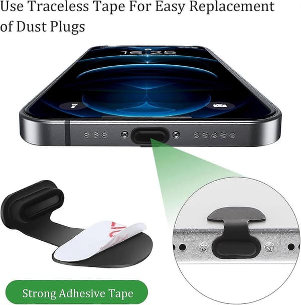 4 st USB C-typ Anti-förlust Dammskydd, USB C Dammskydd, USB Typ C Anti-damm Plugg