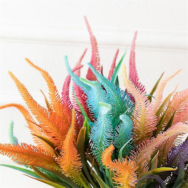 4 st konstgjorda Setaria-växter blomsterarrangemang för vardagsrumsbordsdekoration DIY bröllopsfotografering rekvisita Orange