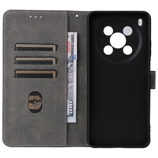 Plånboksfodral för ZTE Blade V70 Max/nubia V70 Max med RFID-blockering, PU-läder, visningsstativ Black