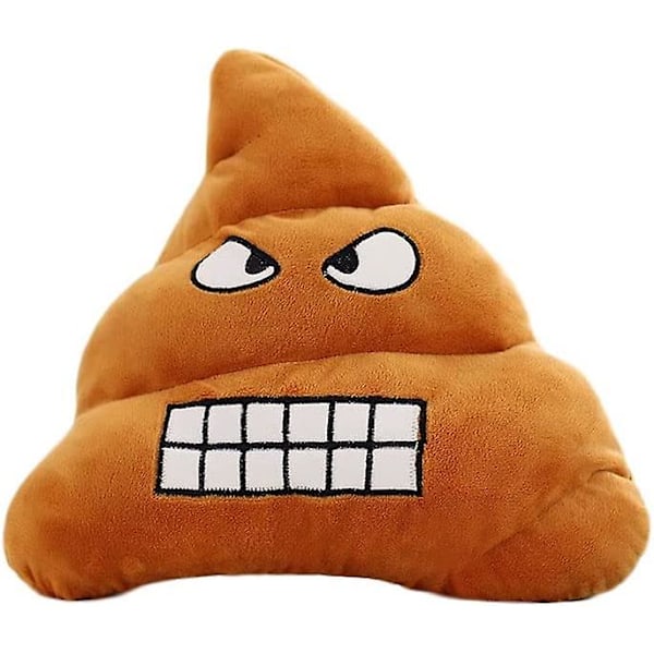 Aoopoo Ny Rolig Bajs Kudde Kudde Bajs 35 X 35 Cm Emoji Plysch Kudde Leksak Kudde Bajs Dockform Kudde Nyhet Present Soffa Kudde Sovrumskudde Angry