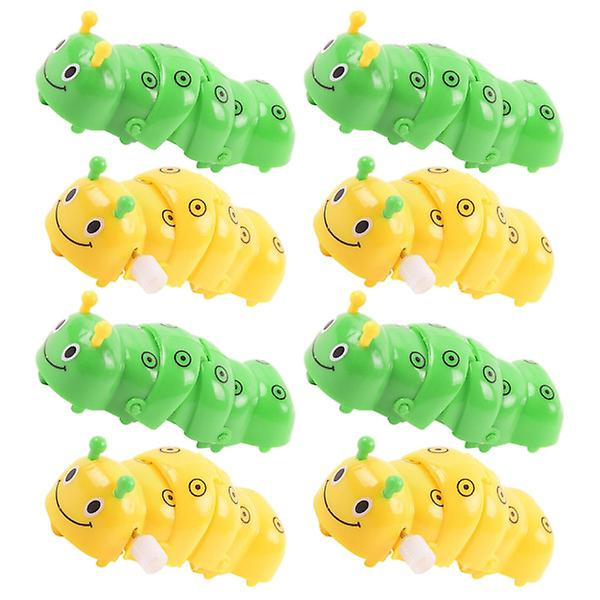 8 st uppdragbara larv leksaker barn pedagogiska leksaker (slumpmässig färg) Random Color 8.5X3X2.5CM