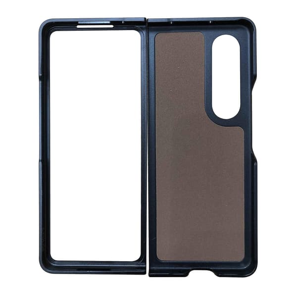 Telefoncover med kulfibertekstur til Samsung Galaxy Z Fold4 Blue