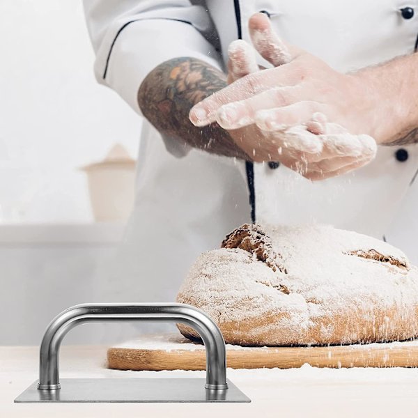 Tortillapress Deg Knytnäve Skin Maker Presser U-form Rostfritt Stål Metall Chapati Roti Taco Majs Maker Pressverktyg Korv Panini Kött Stekpanna