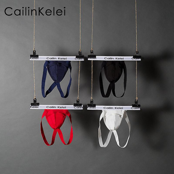 X-serien Jockstrap | Underkläder för män | Herr Jockstrap Modal String Skinny Låghöjd Bikini T Sexiga trosor black L