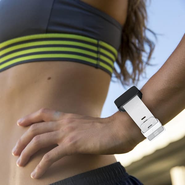 Myk silikonklokkerem for Garmin Forerunner 35 White Style H Garmin Forerunner 35