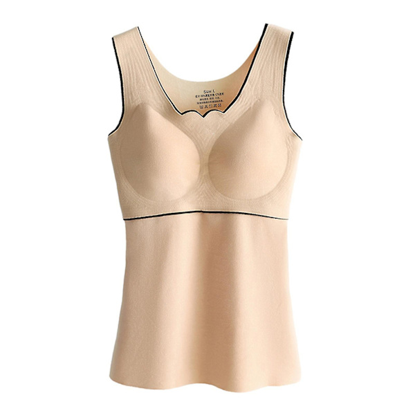 Inner Fleeces Termisk Väst Bästa Termiska Underkläder För Flickor Ärmlös Intima Toppar XXXL Skin Color