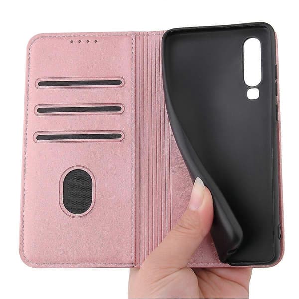 Huawei P30 mobilskal i läder Red