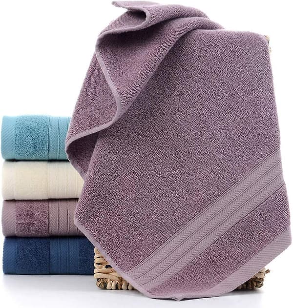 Ultra Absorberende & Bløde Bomuldshåndklæder (4-pak, 34*73cm) Til Bad, Hånd, Ansigt, Fitnesscenter Og Spa