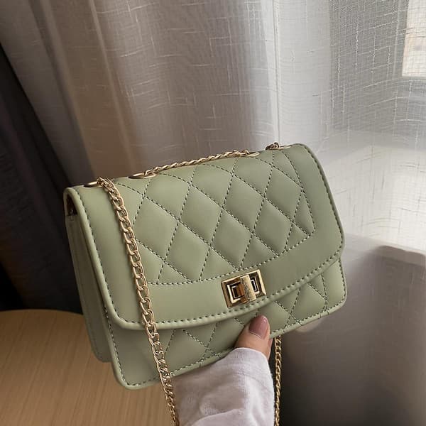 Retro Klassisk Handväska Koppling Modeväska Axelväska green