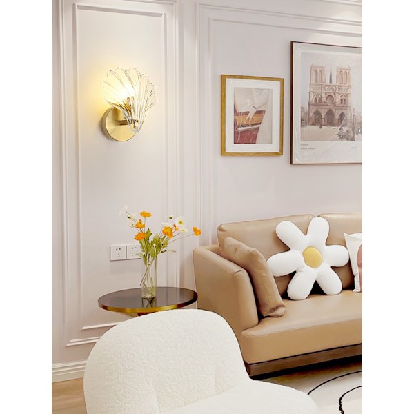 Innendørs Vegglampe Kreativt Krystallglass Dekorativ Vegglampe Moderne Messing Vegglampe Transparent Farge--tre Tone Belysning