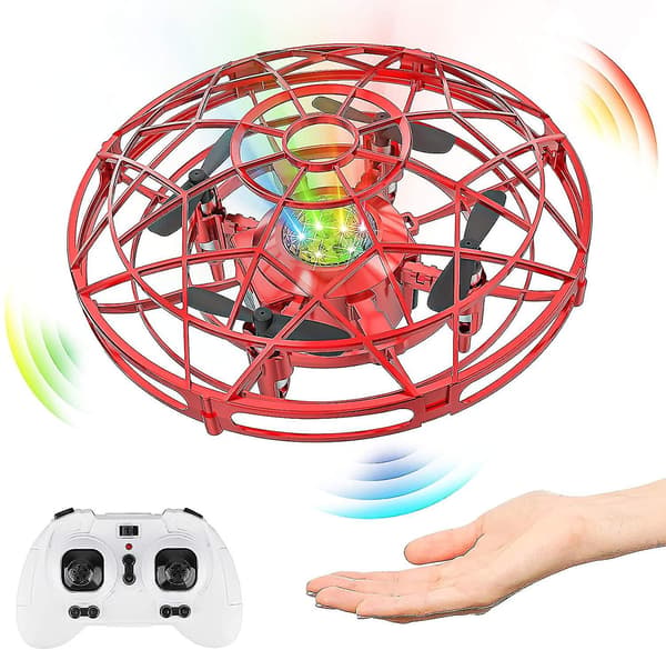 Mini Ufo Drone Børn Drenge Flyvende Legetøjsfly red