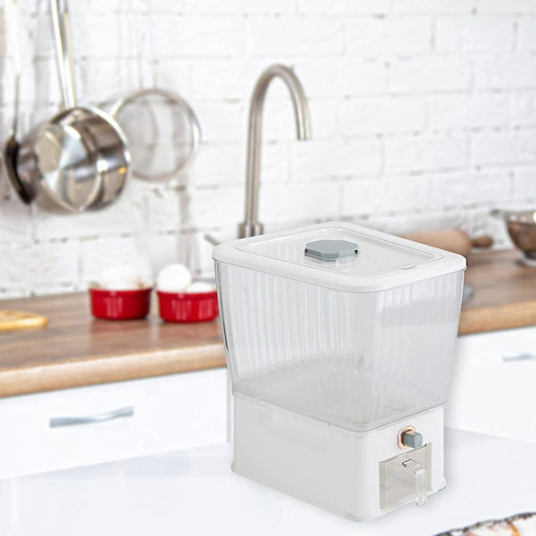 Risdispenser, 11l Cerealie Dispenser 1 stk. Korn Dispenser Risspand, Cerealie Dispenser Bordplade Risopbevaringsbeholdere