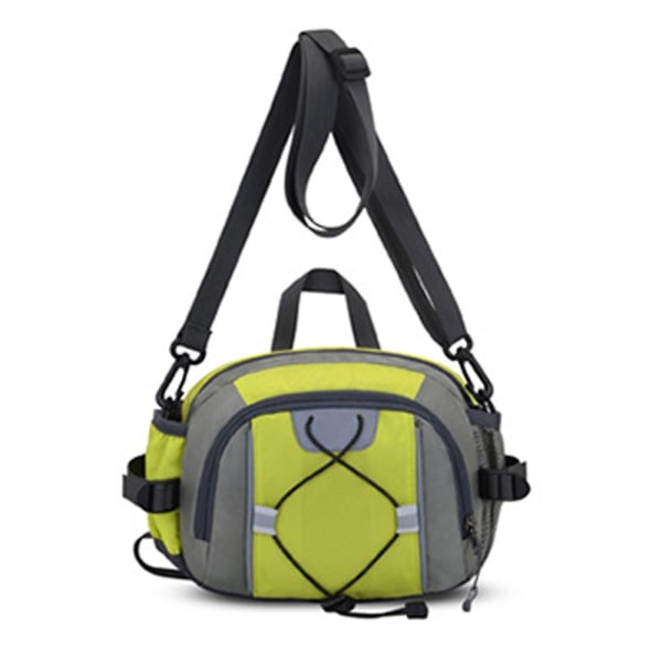 Fanny Pack Med Vattenflaskhållare Utomhus Vandring Fanny Pack Midjeväska För Kvinnor Män green