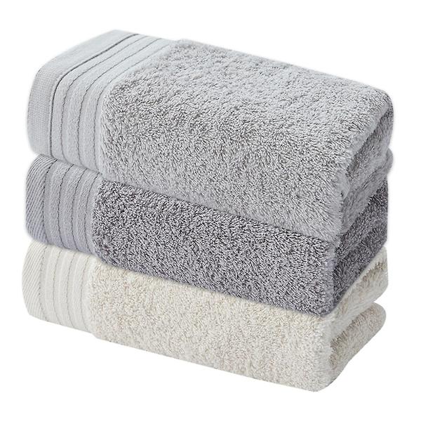 Handduksset med 3 handdukar 13,3\" X 29,5\" färg: mörkgrå | Ren bomull | Maskintvättbar hög absorptionsförmåga Combination 2