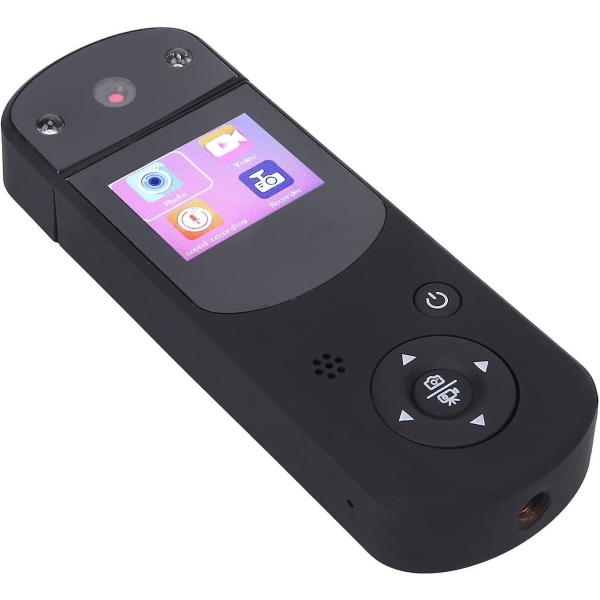 Mini Kamera, 1080p HD Bærbart DV Kamera med Fyllelys Infrarød Nattopptak Funksjon, HD, Lang Standbytid (svart)
