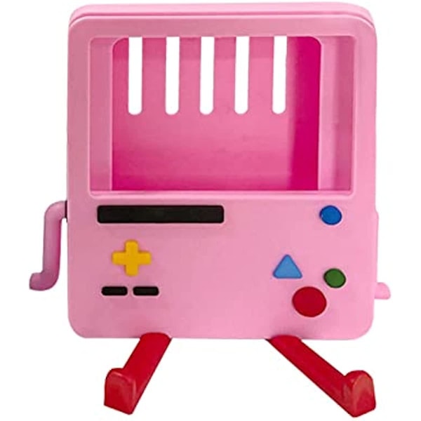 Leksaksskyddande fodral i silikon för Nintendo Switch bärbar laddningsdocka spelkontrollhållare rosa