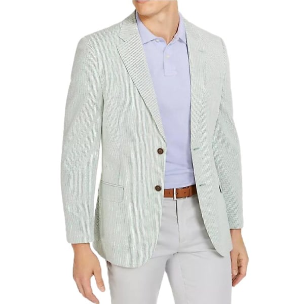 Casual Suit för män kavajjackor Lättviktssportkappor Green S