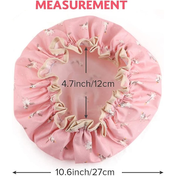 Duschmössa, 2-pack Acsergery presenter vattentät dubbelskikts badmössa elastisk