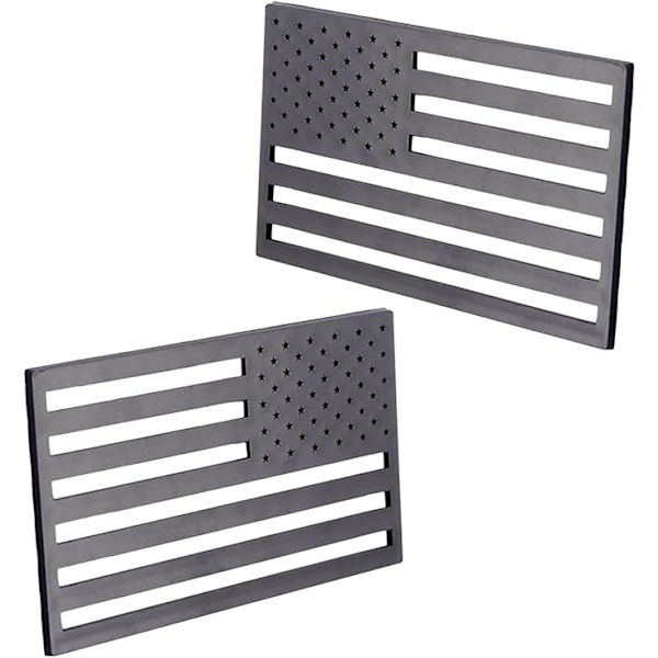 3D Flag Metal Bilmærke, US Flag Bilmærker - 2 stk
