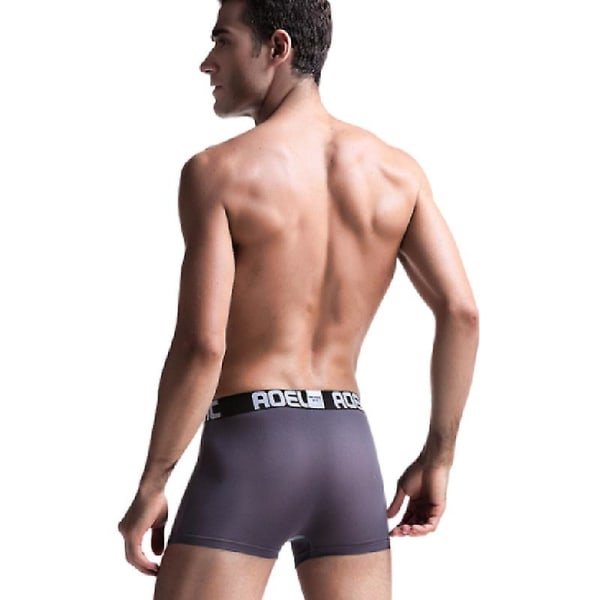 Herre 4-pak Komfortable Boxer Briefs Herre Boxer Briefs Separat Pose Modal Åndbare Boxer Briefs Undertøj Med Funktionel Dobbelt Gylp 4 Packs 2XL