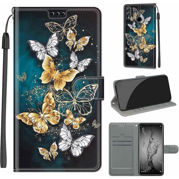 (stil 1)chooseu Case För Huawei P Smart 2019 Case Med Silikon Stötsäkert Plånbok Flip Case Och Folio Stativ Funktion Snyggt mönster för tjej