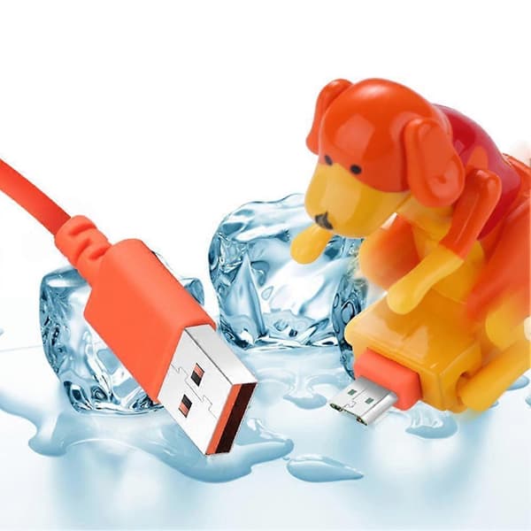 Hvid (C) type-c$Rogue hund datakabel hvalpe ladekabel egnet til Android telefon USB herreløs hund datakabel