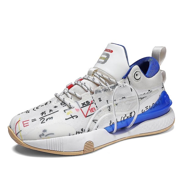 Basketbollskor för män, höga, andningsbara, halkfria, fashionabla sneakers 3F8899 Gray EU 40