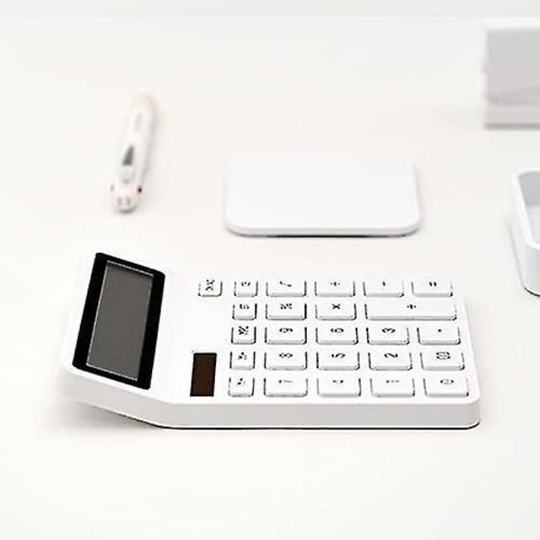12-cifret kontorregnemaskine med stort LCD-display, store følsomme knapper, bordregnemaskiner, basisregnemaskine (c V