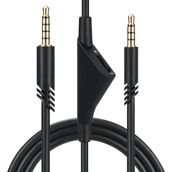 Erstatningslydkabel for spillheadset, 2 m justerbar erstatningskabel, 3D stereo volumkabel for Astro A10 A40 A30
