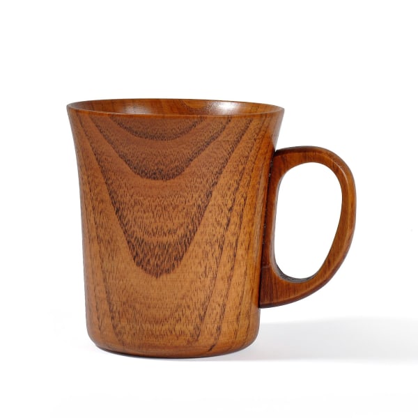 Jujube Trä Mugg, 2 st Trä Te Kopp Kaffe Öl Muggar  Kopp Set  Handgjorda Japanska Sake Te Koppar Bambu Kopp Med Handtag För Present Hemma Kontor Resor