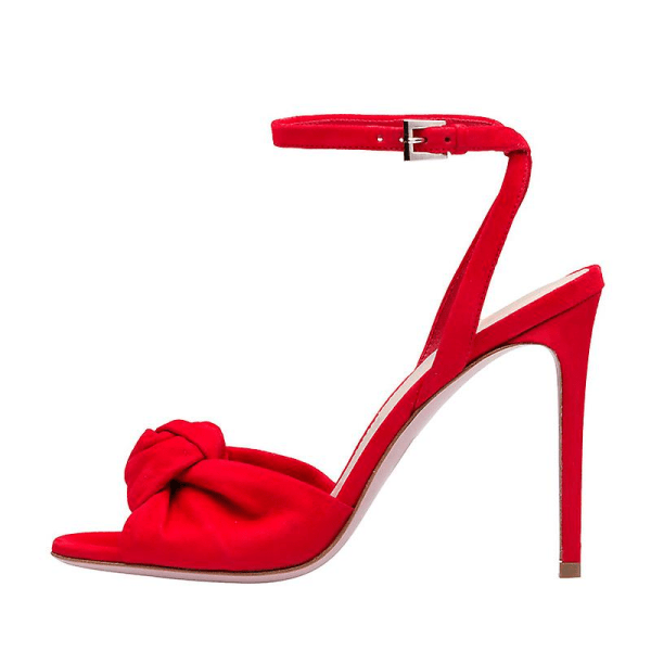 Naisten Karrie Korkeakorkoiset Stiletto-Pump-Sandaalit Red 41