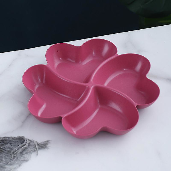 Hjärtformad serveringsbricka skål set bricka bricka frukt dessert tallrik godisbox Red