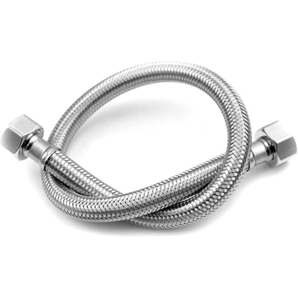 1 st flexibla rör för badrum/kök/toalettkranar British Standard Pipe M10 X1/2 Passform 500 mm lång