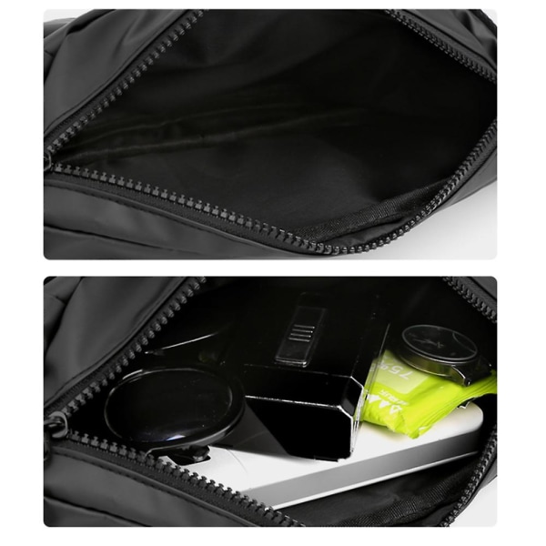 Fanny Pack för män och kvinnor, Crossbody midjeväska, Bältesväskor, Flera fickor, Justerbart bälte grey