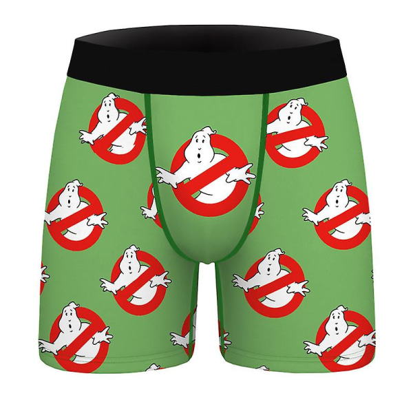 Digitaltrykt sexet herreundertøj, slim fit, strækbar formende boxershorts, komfortabel og åndbar style 2 S