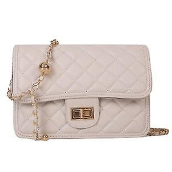 Messenger Bag Crossbody Väskor För Kvinnor, Trendig Handväska, Liten Axelväska Med Justerbar Kedjerem Beige