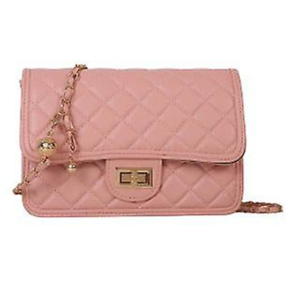 Messenger Bag Crossbody Väskor För Kvinnor, Trendig   Handväska, Liten Axelväska Med Justerbar Kedjerem pink