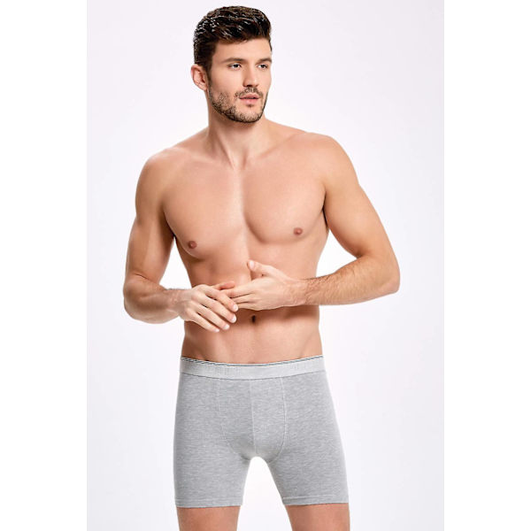 Lycra Long Men's Boxer GREY XL