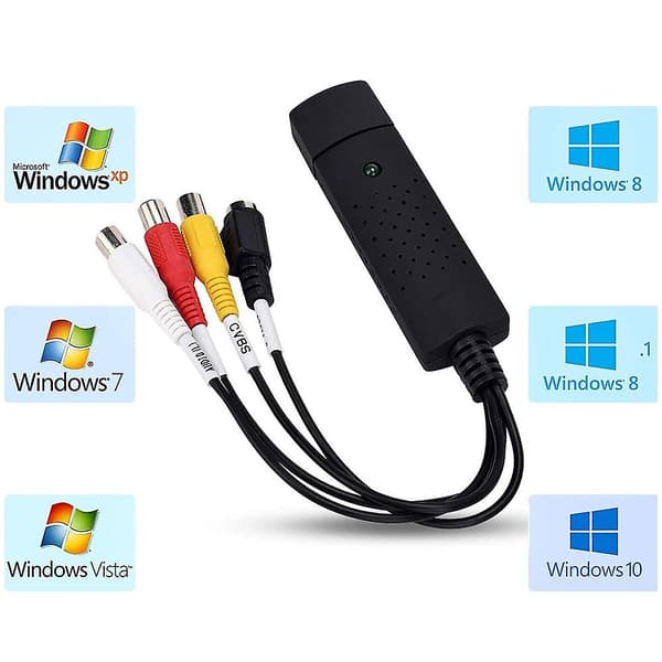 Windows PC-kompatibel USB Audio Capture Adapter VHS VCR TV til DVD Konverter Digital Videoopptaker Enhet