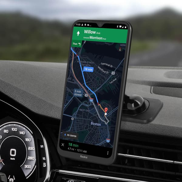 Bilholder Telefonholder Dashbord Magnetisk Selvklebende Swissten Svart