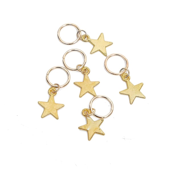 80 st Amazon Weave Diy Dirty Braid Set Star Leaves Snowflake Shell Pendant Hair Ring Cross-border Set