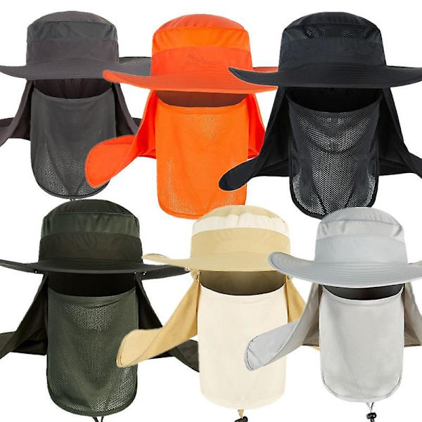 Fiskehatte, foldbar Nylon Vandrehat UV Beskyttelse Klaphat