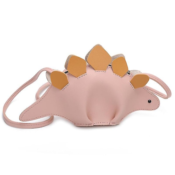 Flickor Mini Myntväska Dinosauriedesign Pu Crossbody Väska Barnpresenter Pink