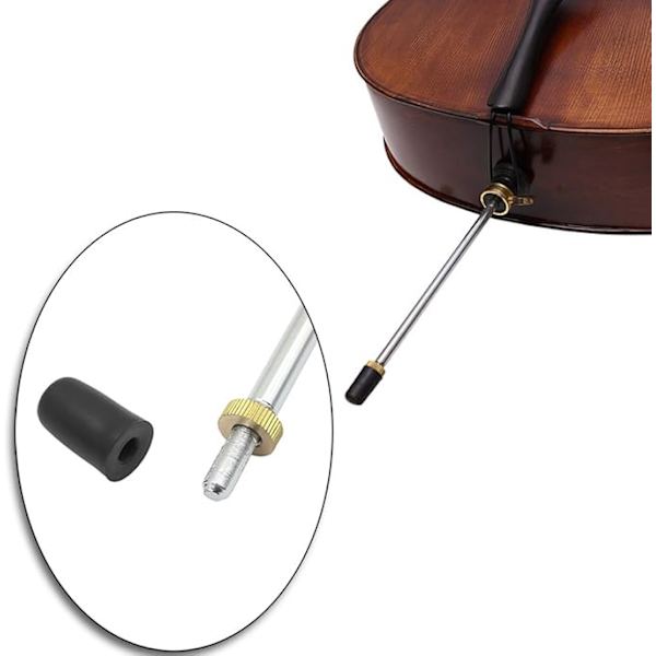 Gummispids til cello holdbart bærbart cello beskyttelse, 5 dele til cello musikinstrument