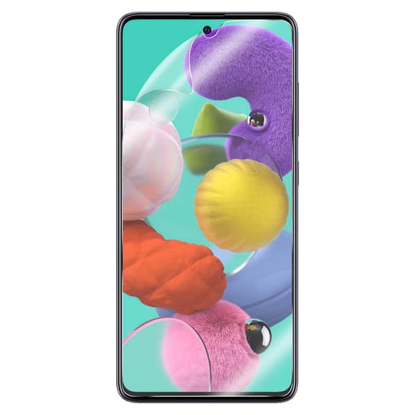 Näytönsuoja Galaxy A51 Läpinäkyvä ja kaareva joustava suoja