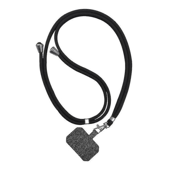 Nylon Patch Lanyard Cross Body Strap Universal Mobiltelefon Blue