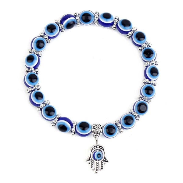 Blue Eye Armband Fatima Palm Demon Eyes Beaded Armband