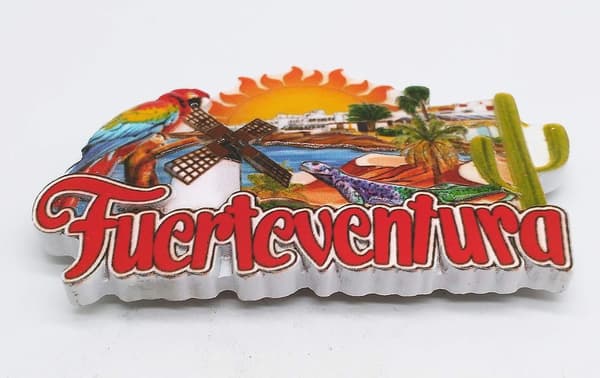 Fuerteventura Spanien Ö 3D Kylmagnet