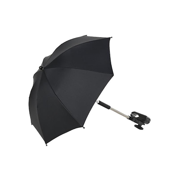 Universell parasoll solskydd för barnvagnar solskydd paraply Black