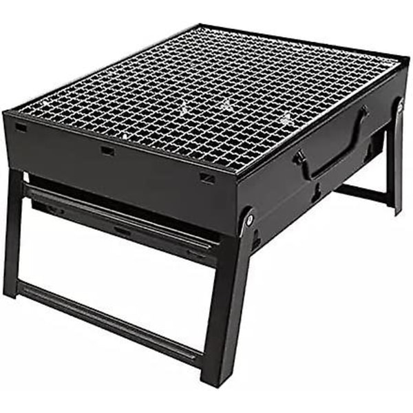 Bærbar Sammenleggbar Grill Rustfritt Stål Med Grillmatte 44*30.5*75cm